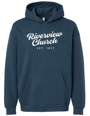 Custom Printed Apparel | Riverview Church - Retro Riverview Embroidered Hoodie - Riverview Church - 17890