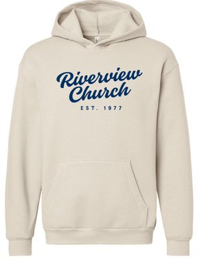 Custom Printed Apparel | Riverview Church - Retro Riverview Embroidered Hoodie - Riverview Church - 17890