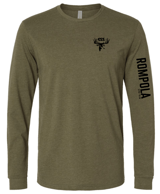 Custom Apparel - Screen Printing - Rompola Buck - Adult Unisex Long Sleeve T-Shirt "Rompola" Design - Rompola Buck - 14994