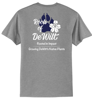 Custom Apparel - Screen Printing - Roots of DeWitt - Cotton Blend Tee *Grey* - Roots of DeWitt - 17326
