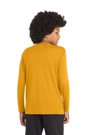 Grand Ledge MS Basketball Player Packs Long Sleeve Gold back view