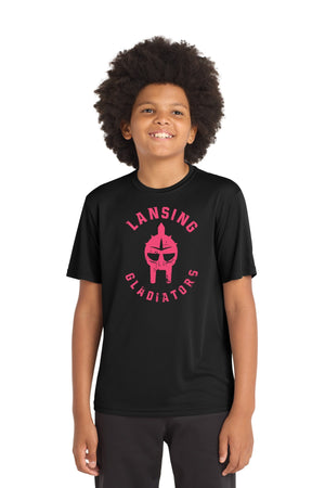 Lansing Gladiators Fall Shop 2026 T-Shirt Black front view