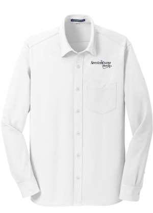 Custom Printed Apparel | ServiceMaster Clean | Men's Knit Dress Shirt - ServiceMaster Clean on Demand