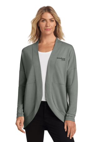 Custom Printed Apparel | ServiceMaster Clean | Women's Stretch Open Front Cardigan - ServiceMaster Clean on Demand