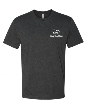 Custom Apparel - Screen Printing - Shef Food Guy - Charcoal CVC T-Shirt - Shef Food Guy - 16095