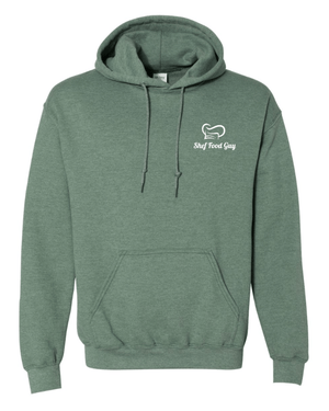 Custom Apparel - Screen Printing - Shef Food Guy - Green Heavy Blend Hoodie - Shef Food Guy - 16095
