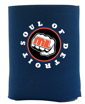 Custom Printed Apparel | Soul of Detroit 2025 | Navy Insulated Can Holder "Soul Logo Badge" - Soul of Detroit 25 - 18706