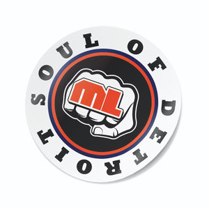 Custom Apparel - Screen Printing - Soul of Detroit - Circle Sticker - Decal - Soul of Detroit - 16069