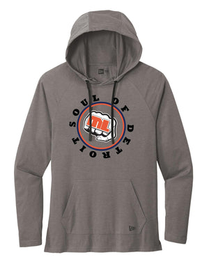 Custom Apparel - Screen Printing - Soul of Detroit - Grey Unisex New Era Premium Hoodie - Hoodie - Soul of Detroit - 14213