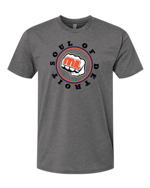 Custom Apparel - Screen Printing - Soul of Detroit - Grey Unisex T-Shirt - T-Shirt - Soul of Detroit - 14213
