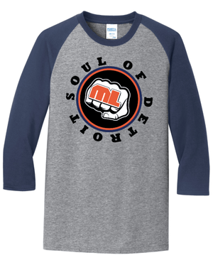Custom Apparel - Screen Printing - Soul of Detroit - Unisex Baseball Tee - Fabricated Customs
