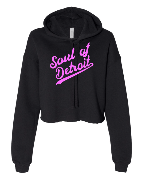 Custom Apparel - Screen Printing - Soul of Detroit - Women's Crop Fleece Hoodie - Soul of Detroit - 16956