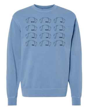 Custom Apparel - Screen Printing - South Lyon Ed. Foundation - Spring - Midweight Pigment Dyed Crewneck Sweatshirt - South Lyon Ed. Foundation - 17296