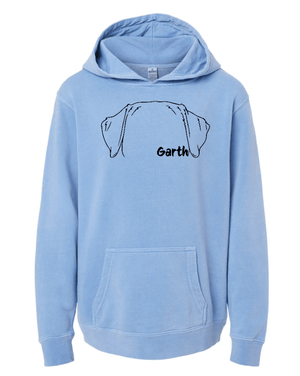 Custom Apparel - Screen Printing - South Lyon Educational Foundation Fundraiser - Youth Midweight Pigment Dyed Hoodie - South Lyon Educational Foundation Fundraiser - 16879