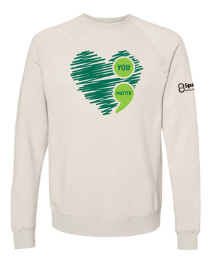 Custom Apparel - Screen Printing - Sparrow Ionia Hospital - Mental Health Fundraiser - Crew Neck Sweatshirt - Sparrow Ionia Hospital 14310