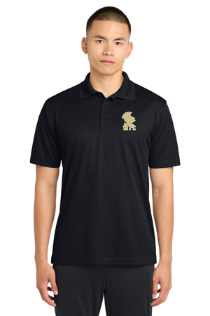 St. Johns Warriors for Christ Polo Black front view