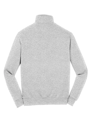 MSU College of Law Weekend Quarter Zip Athletic Heather back view