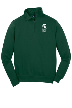 MSU College of Law Weekend Quarter Zip Forest Green front view