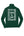 Sigma Alpha Sorority Quarter Zip Forest Green back view