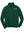 Sigma Alpha Sorority Quarter Zip Forest Green front view