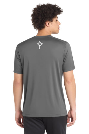 St. Patrick Basketball 2026 T-Shirt Dark Smoke Grey back view