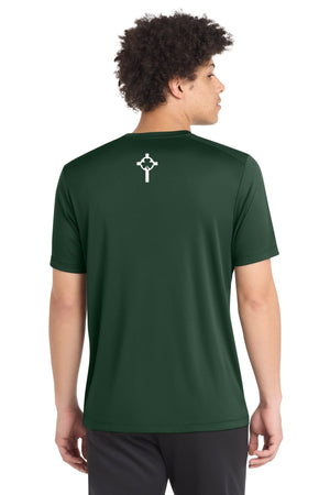 St. Patrick Basketball 2026 T-Shirt Forest Green back view