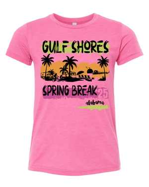 Custom Apparel - Screen Printing - Spring Break 2025 - Youth TriBlend T-Shirt - Spring Break 2025 - 17334