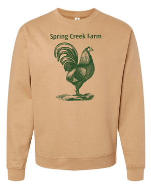 Custom Apparel - Screen Printing - Spring Creek Farm Crew Neck Sweatshirt - Spring Hill Farm - 17060