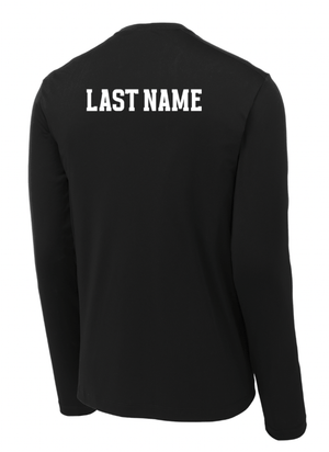 Custom Printed Apparel | St. John's Warriors for Christ Basketball - Split Color Design Adult Performance Long Sleeve (PERSONALIZATION OPTIONAL) - St. Johns Basketball F25 - 18589