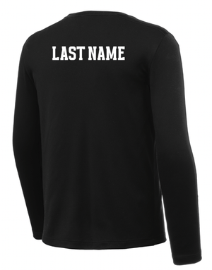 Custom Printed Apparel | St. John's Warriors for Christ Basketball - Split Color Design Youth Performance Long Sleeve (PERSONALIZATION OPTIONAL) - St. Johns Basketball F25 - 18589