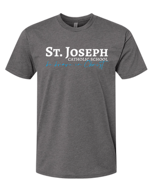 Custom Apparel - Screen Printing - St. Joseph Catholic School - Adult Unisex T-Shirt (Be Brave in Christ) - St. Joesph Catholic School Fall 2024 - 16608