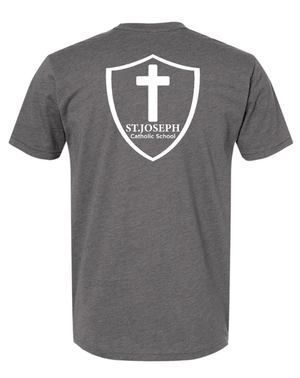Custom Apparel - Screen Printing - St. Joseph Catholic School - Adult Unisex T-Shirt (Be Brave in Christ) - St. Joesph Catholic School Fall 2024 - 16608