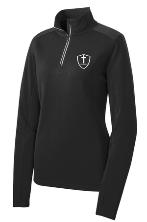 Custom Apparel - Screen Printing - St. Joseph Catholic School Fall - Women's Sport Wick Textured Quarter Zip Pullover - St. Joesph Catholic School Fall 2024 - 16608