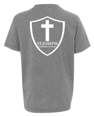 Custom Apparel - Screen Printing - St. Joseph Catholic School - Youth T-Shirt (Be Brave in Christ) - St. Joesph Catholic School Fall 2024 - 16608