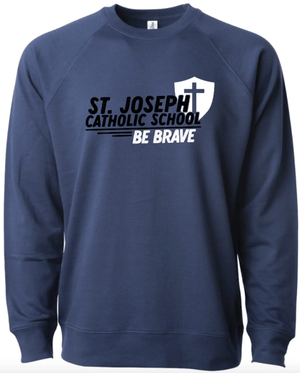 Custom Apparel - Screen Printing - St. Joseph - Fall 2023 - Adult Lightweight Crewneck Sweatshirt - Crewneck Sweatshirt - St. Joseph - Fall 2023 - 14785