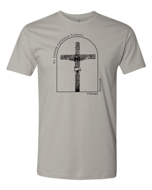 Custom Printed Apparel | St. Joseph Fall 2025 - Adult Unisex Light Grey T-Shirt (Arch Design) - St.Joseph Fall 2025 - 18144