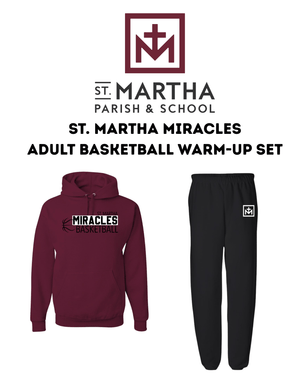 Custom Printed Apparel | St. Martha Adult Basketball Warm - Up Set - St. Martha F23 Basketball Set - 18631