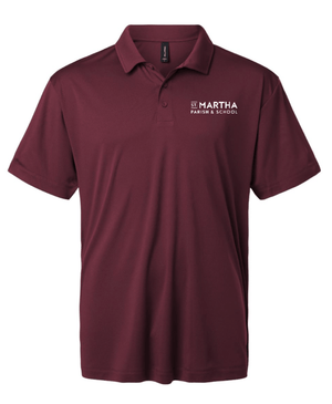 Custom Printed Apparel | St. Martha Fall 2025 - Men's Performance Polo (MULTIPLE DESIGN AND COLOR OPTIONS) - St. Martha F25 - 18497