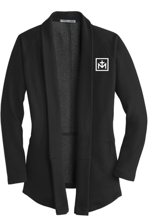 Custom Printed Apparel | St. Martha Fall 2025 - Women's Black Cardigan Block M Design - St. Martha F25 - 18497