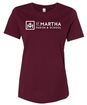 Custom Printed Apparel | St. Martha Fall 2025 - Women's T-Shirt Word and Sacrament Design (MULTIPLE COLOR OPTIONS) - St. Martha F25 - 18497