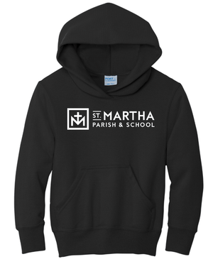 Custom Printed Apparel | St. Martha Fall 2025 - Youth Hoodie Stay Awesome Design (Maroon/Black) - St. Martha F25 - 18497