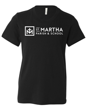Custom Printed Apparel | St. Martha Fall 2025 - Youth T-Shirt Stay Awesome Design (Maroon/Black) - St. Martha F25 - 18497