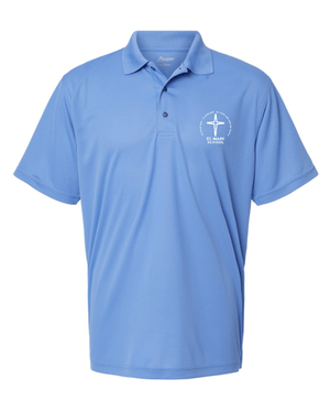Custom Apparel - Screen Printing - St. Mary Catholic School - Men's Performance Polo (Hunter Green/ Blue/ Black/ Red) - St. Mary Catholic School - 16631