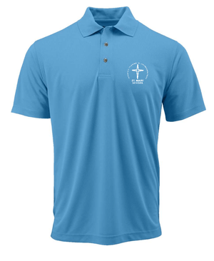 Custom Apparel - Screen Printing - St. Mary Catholic School - Youth Performance Polo (Hunter Green, Red, Black, Blue) - St. Mary Catholic School - 16631