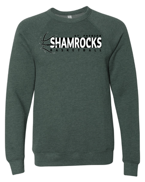 Custom Apparel - Screen Printing - St. Patrick Basketball 2024 - Fleece Raglan Crewneck Sweatshirt - St. Patrick Basketball 2024 - 16802