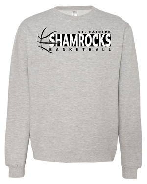 Custom Apparel - Screen Printing - St. Patrick Basketball 2024 - Midweight Crewneck Sweatshirt - St. Patrick Basketball 2024 - 16802