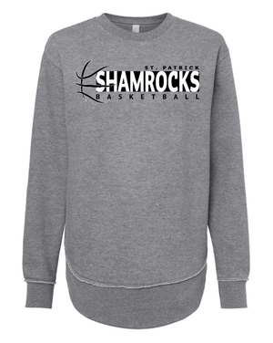 Custom Apparel - Screen Printing - St. Patrick Basketball 2024 - Women's Weekend Fleece Crewneck Sweatshirt - St. Patrick Basketball 2024 - 16802