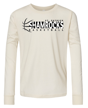 Custom Apparel - Screen Printing - St. Patrick Basketball 2024 - Youth Long Sleeve T-Shirt - St. Patrick Basketball 2024 - 16802