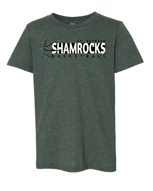 Custom Apparel - Screen Printing - St. Patrick Basketball 2024 - Youth T-Shirt - St. Patrick Basketball 2024 - 16802