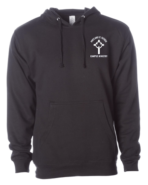 Custom Apparel - Screen Printing - St. Patrick Campus Ministry - Adult Midweight Hoodie (Multiple Color Options Available) - St. Patrick Campus Ministry - 16713